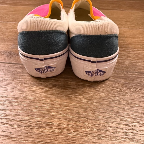 Vans Classic Slip-On Platform Shoes Colorblock Multi Pink, Size 5.5 Women's - Picture 4 of 10